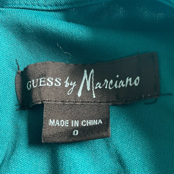 Teal and lace jumper,short sleeve,zip back,lined - Picture 2 of 2